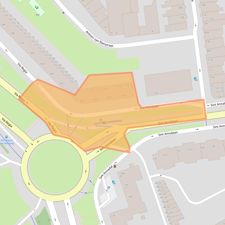 Kaart van postcodegebied 6217JR.