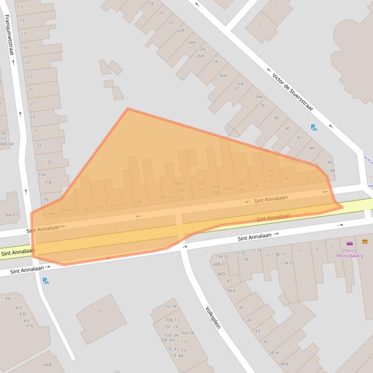 Kaart van postcodegebied 6217KA.