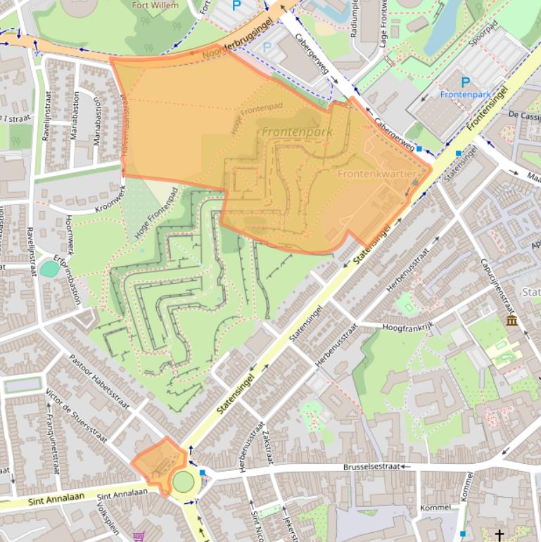 Kaart van postcodegebied 6217KD.