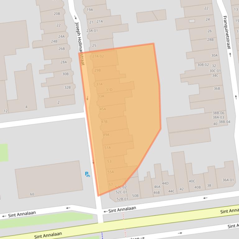 Kaart van postcodegebied 6217KX.