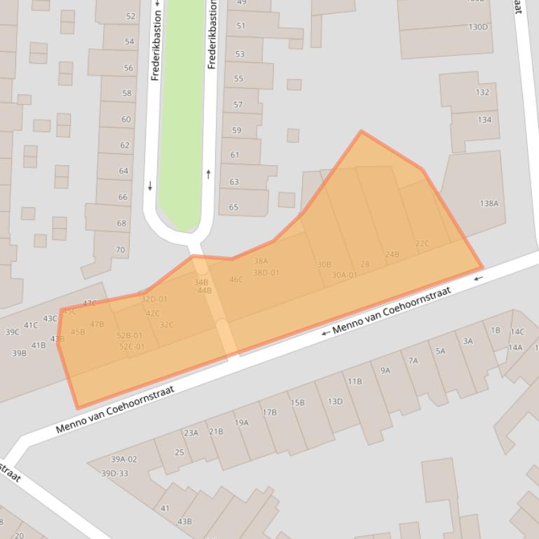 Kaart van postcodegebied 6217LS.