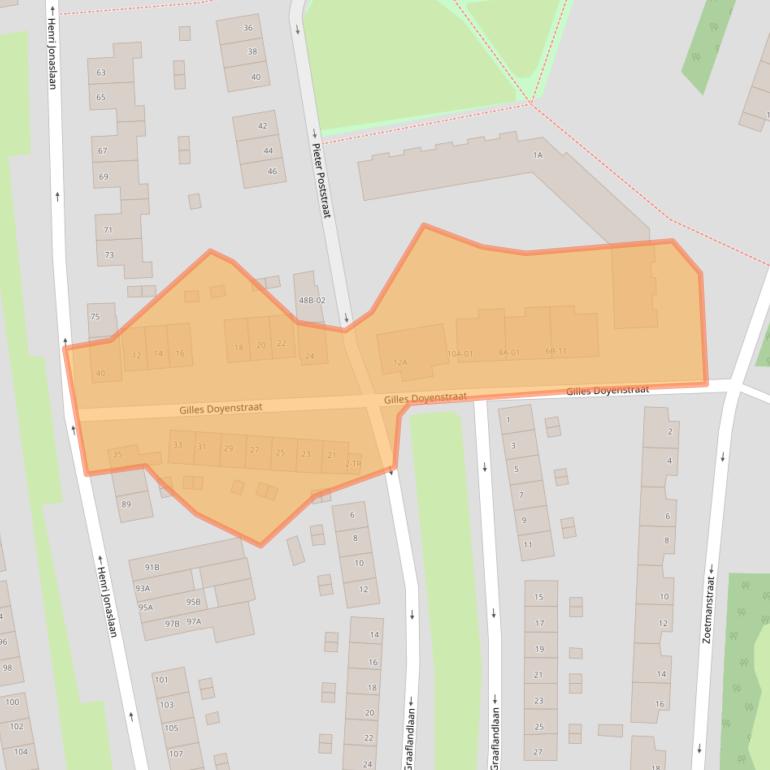 Kaart van postcodegebied 6217PA.