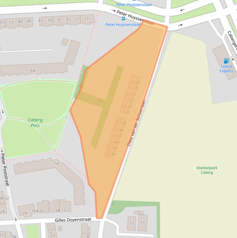 Kaart van postcodegebied 6217PB.