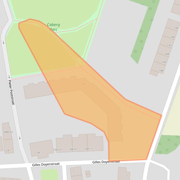 Kaart van postcodegebied 6217PD.