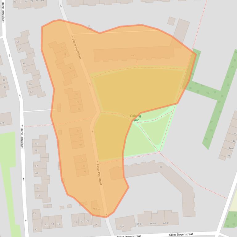 Kaart van postcodegebied 6217PG.