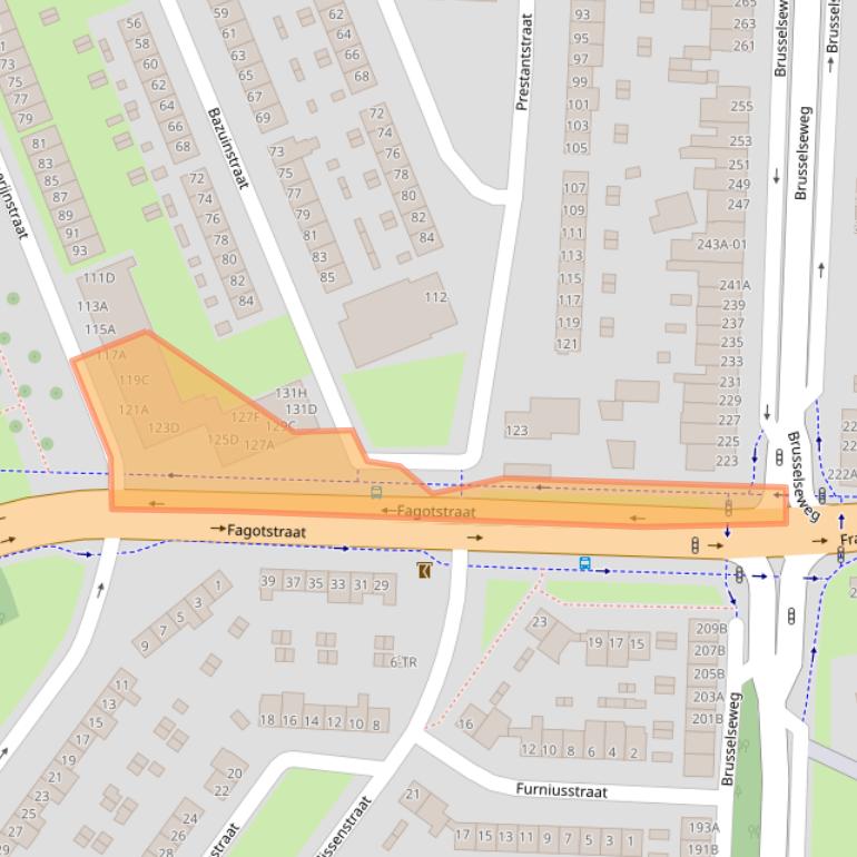 Kaart van postcodegebied 6217VE.