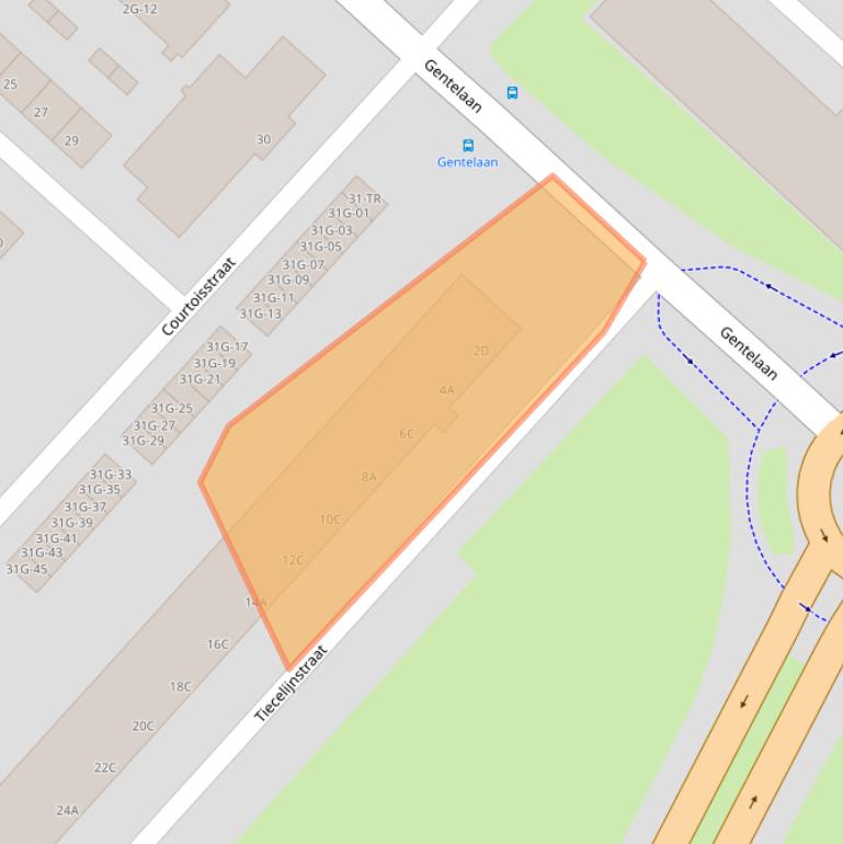 Kaart van postcodegebied 6217VG.