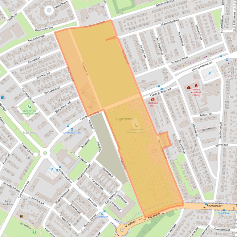 Kaart van postcodegebied 6217VX.