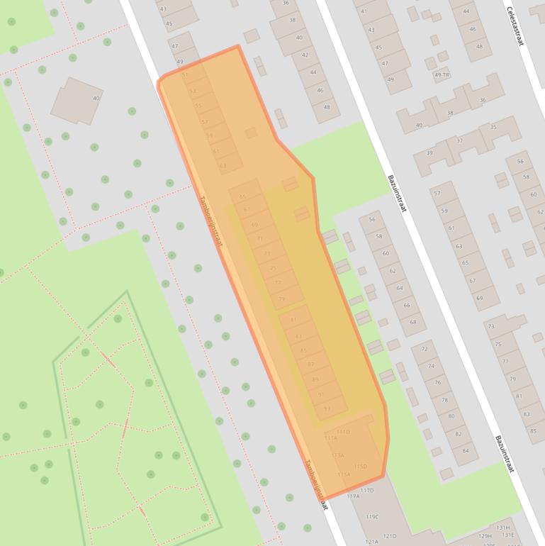 Kaart van postcodegebied 6217VZ.