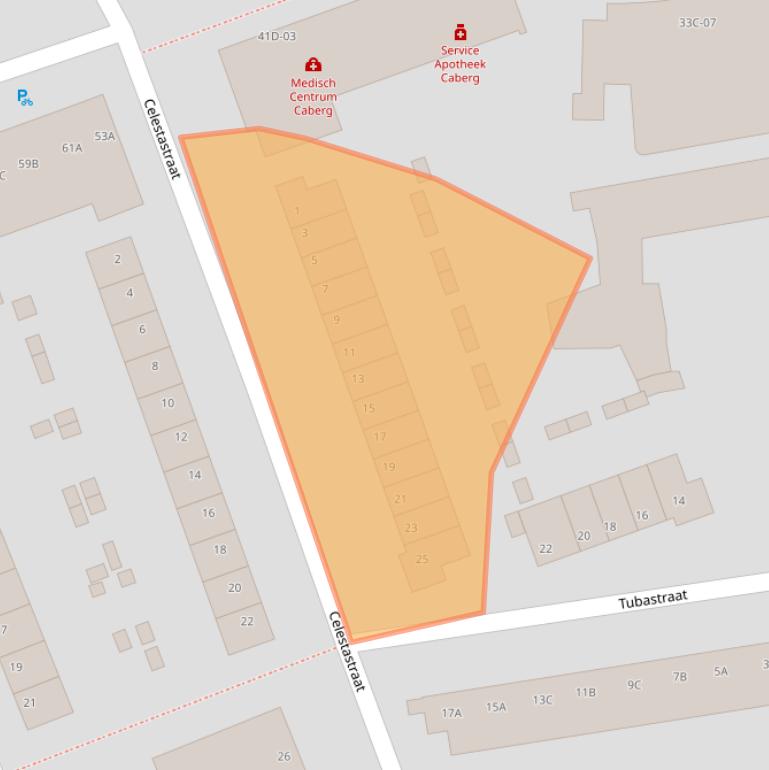 Kaart van postcodegebied 6217XH.