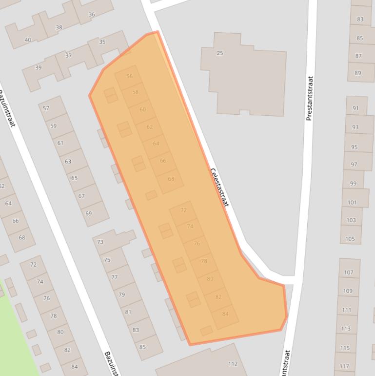 Kaart van postcodegebied 6217XK.