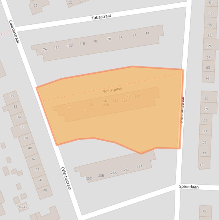 Kaart van postcodegebied 6217XN.