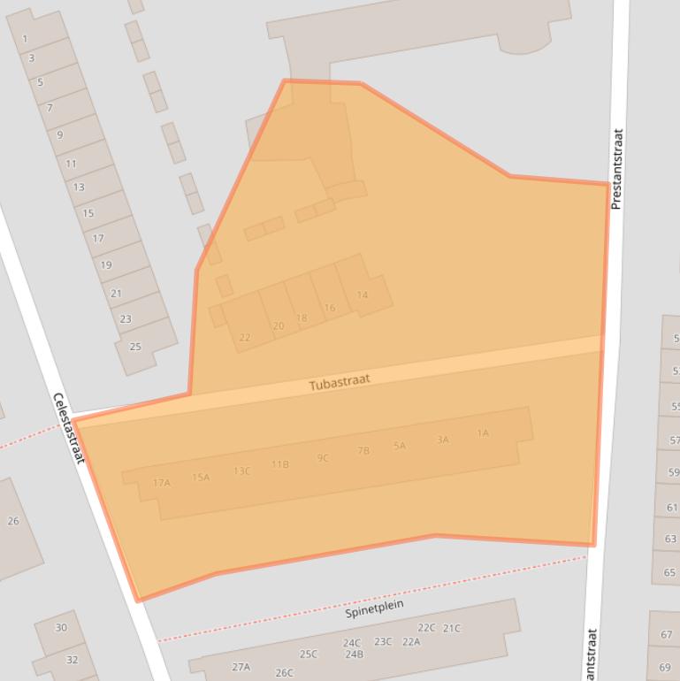 Kaart van postcodegebied 6217XP.