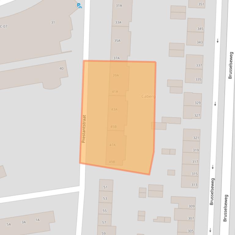 Kaart van postcodegebied 6217XT.