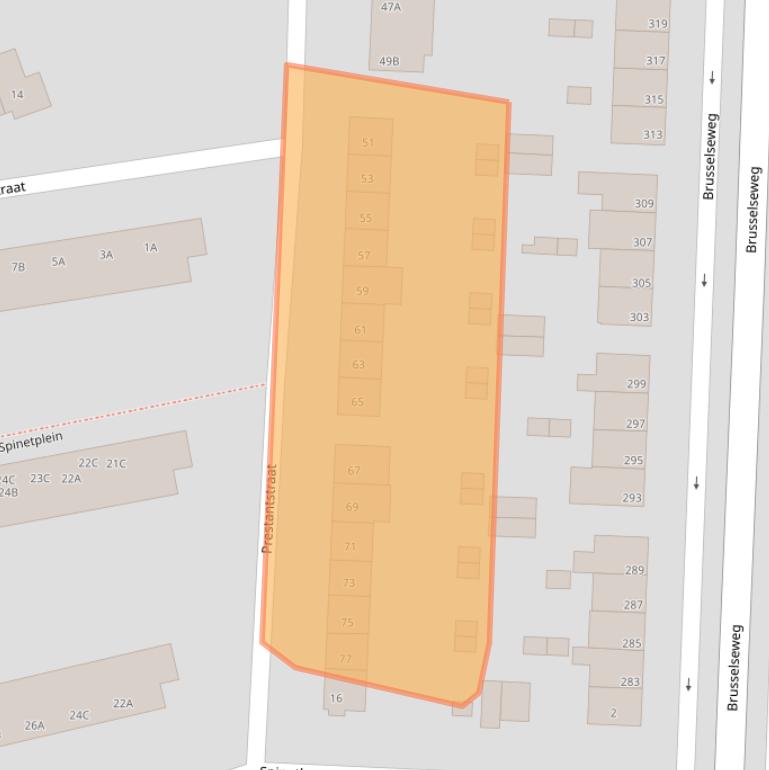 Kaart van postcodegebied 6217XV.