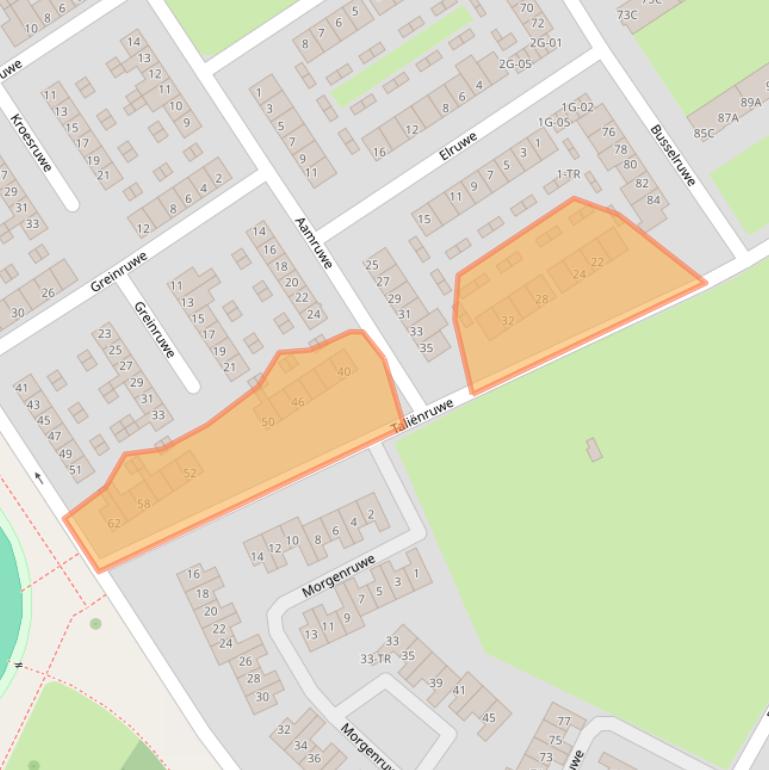 Kaart van postcodegebied 6218AG.