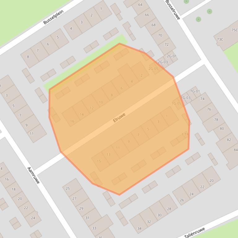 Kaart van postcodegebied 6218AJ.