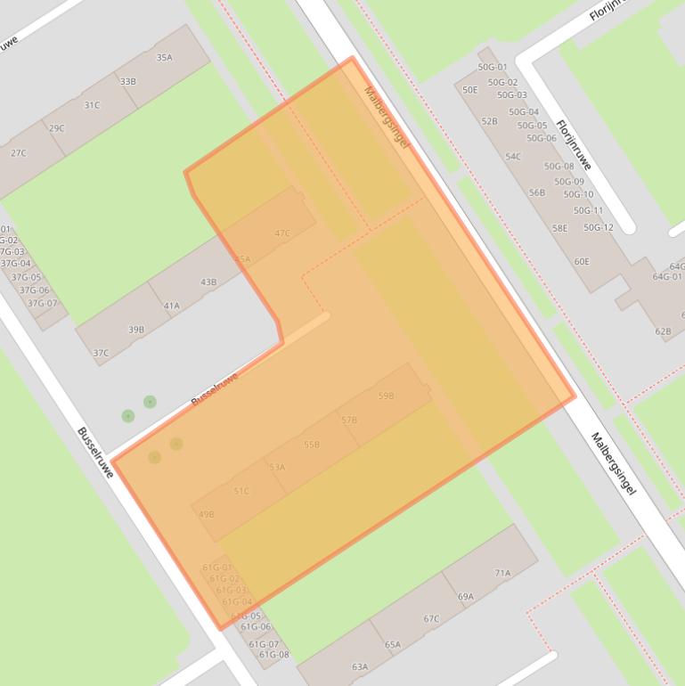 Kaart van postcodegebied 6218AM.