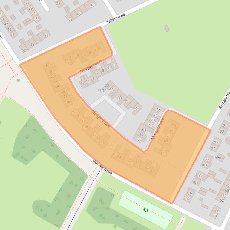 Kaart van postcodegebied 6218AW.