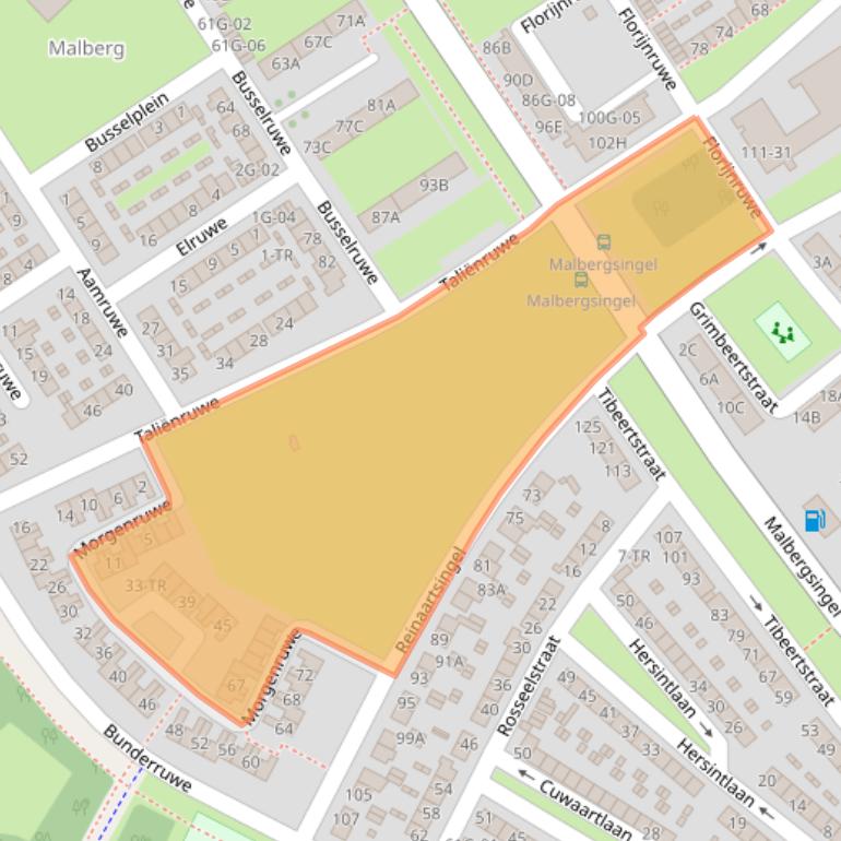 Kaart van postcodegebied 6218AX.