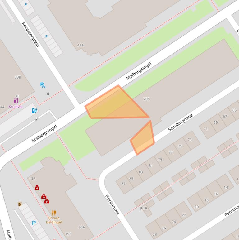 Kaart van postcodegebied 6218BR.