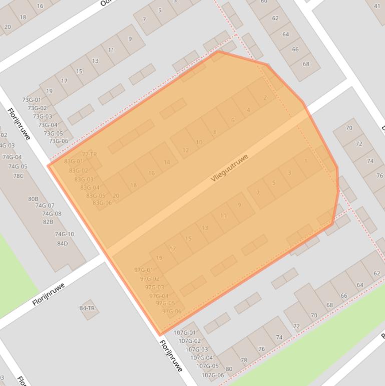 Kaart van postcodegebied 6218BZ.