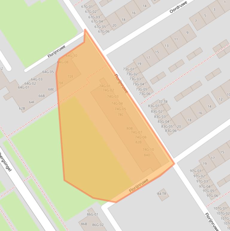 Kaart van postcodegebied 6218CH.