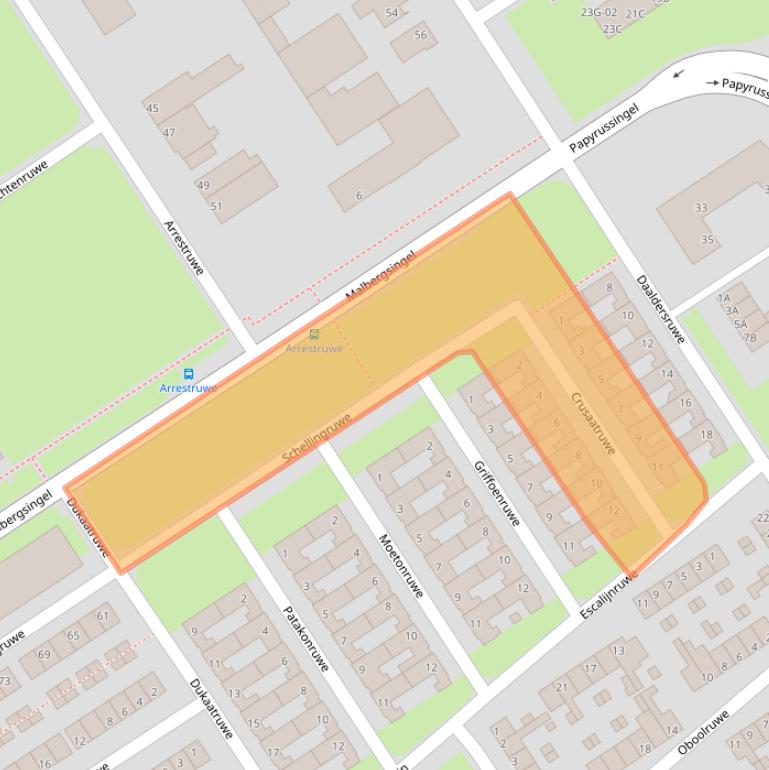 Kaart van postcodegebied 6218EA.