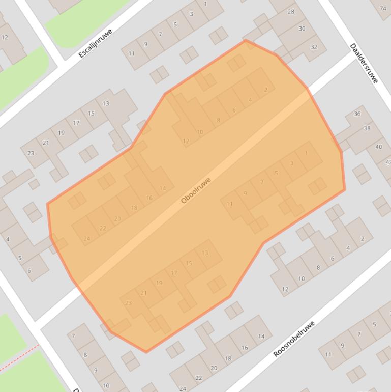 Kaart van postcodegebied 6218EC.