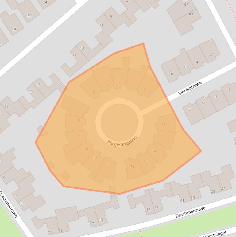 Kaart van postcodegebied 6218EJ.