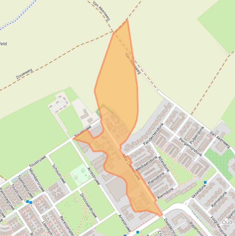 Kaart van postcodegebied 6218ER.