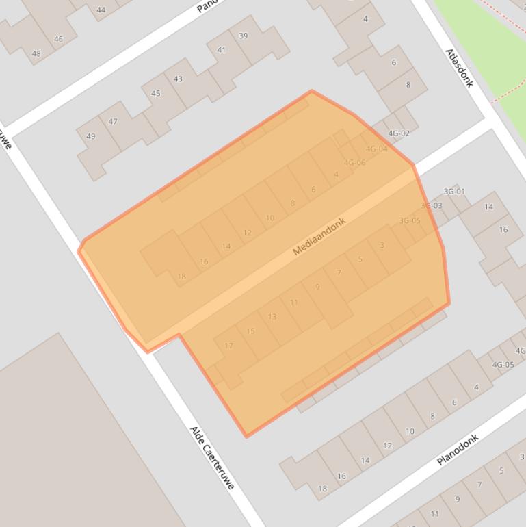 Kaart van postcodegebied 6218ES.