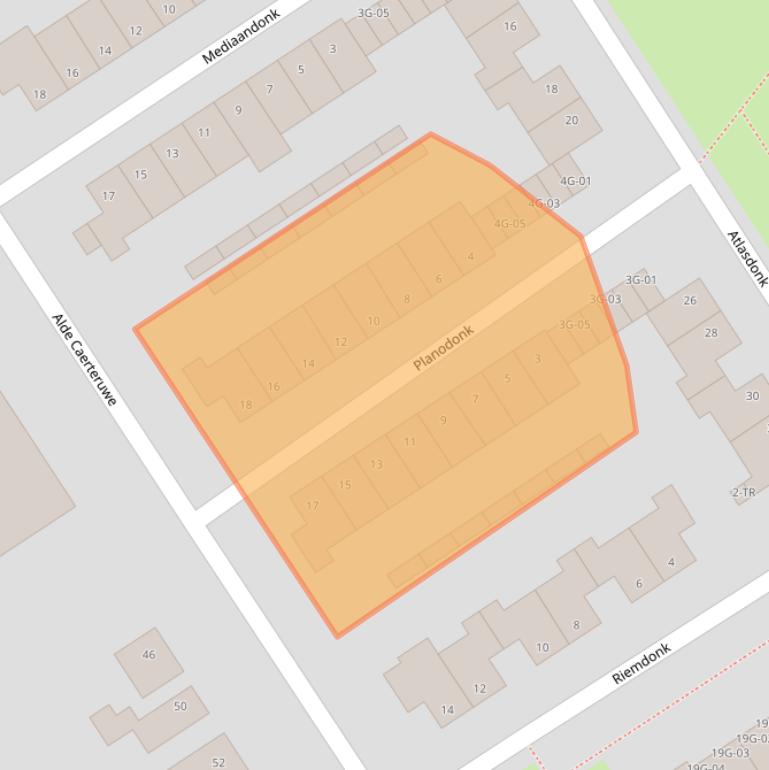 Kaart van postcodegebied 6218ET.