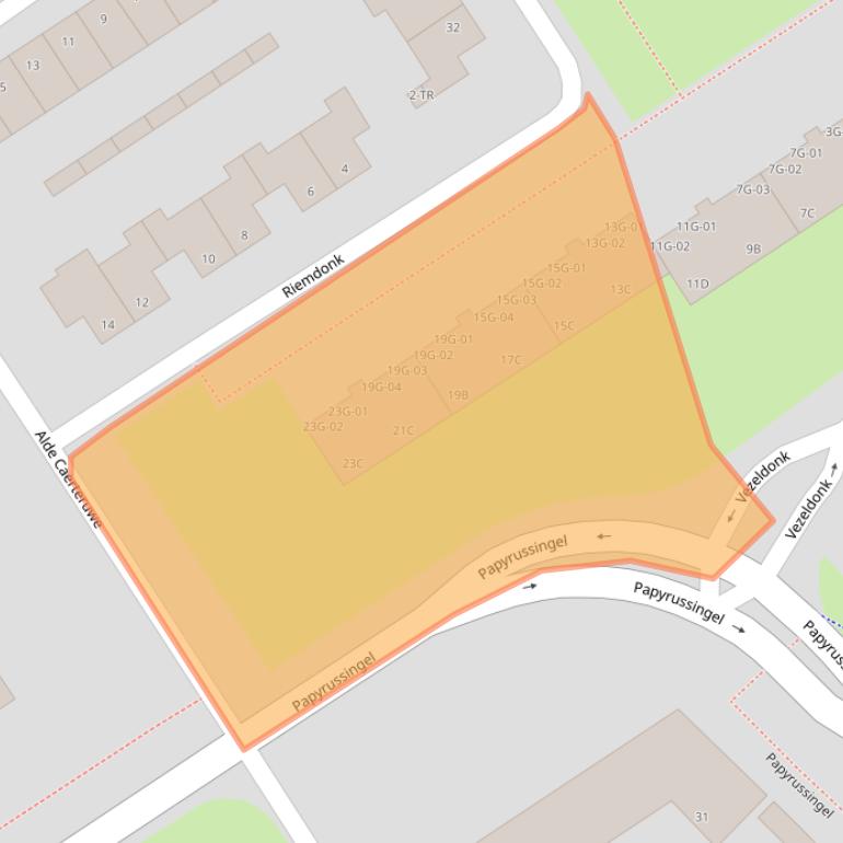 Kaart van postcodegebied 6218EW.