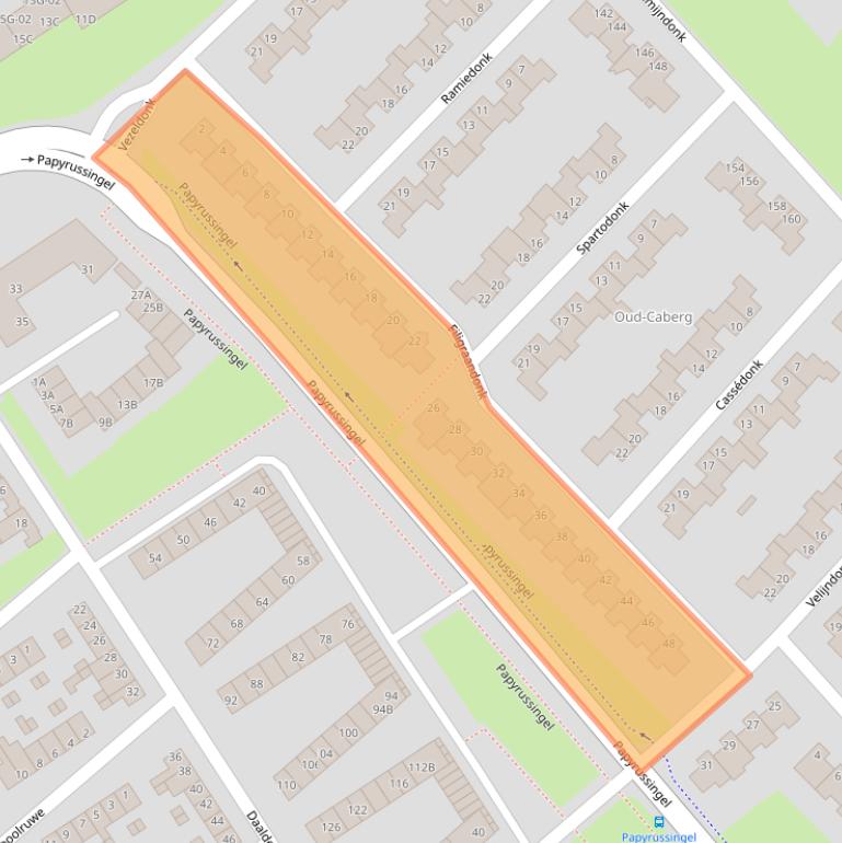 Kaart van postcodegebied 6218GB.