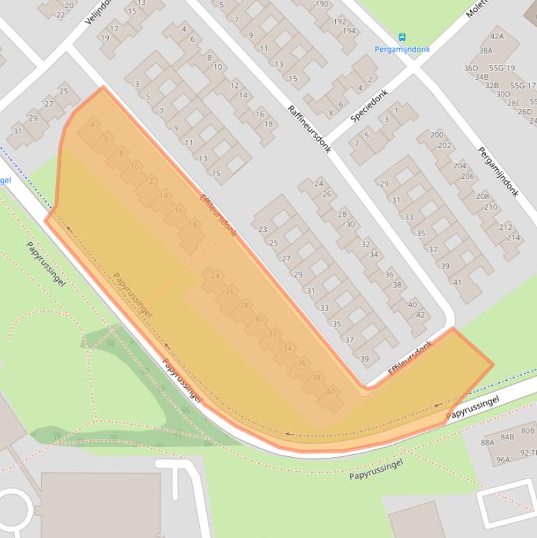 Kaart van postcodegebied 6218GD.