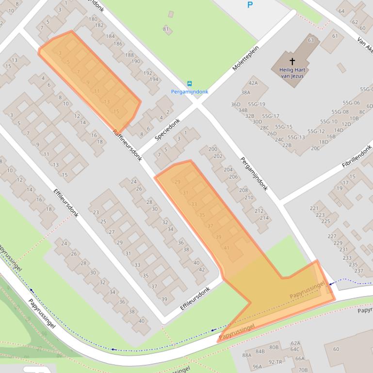 Kaart van postcodegebied 6218GE.