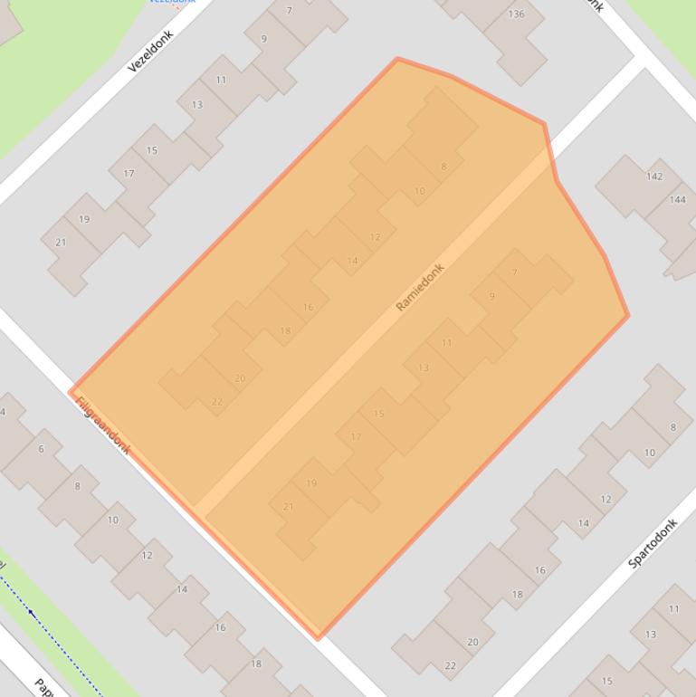 Kaart van postcodegebied 6218GN.