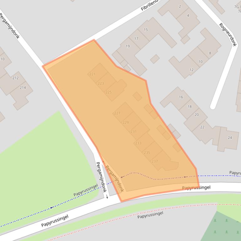 Kaart van postcodegebied 6218GT.