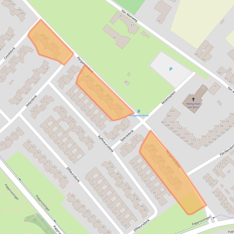 Kaart van postcodegebied 6218GZ.