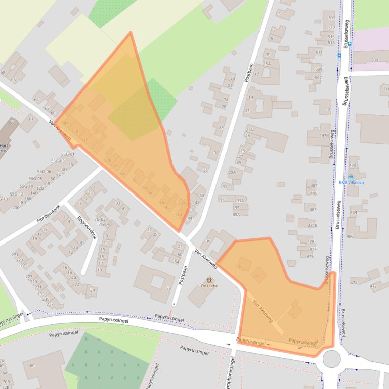 Kaart van postcodegebied 6218HN.