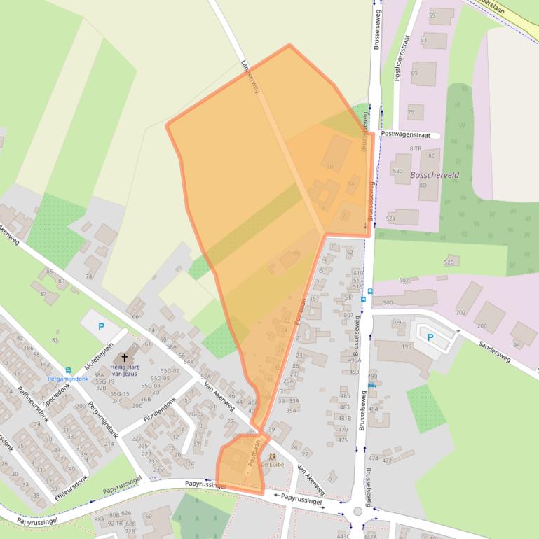 Kaart van postcodegebied 6218HT.