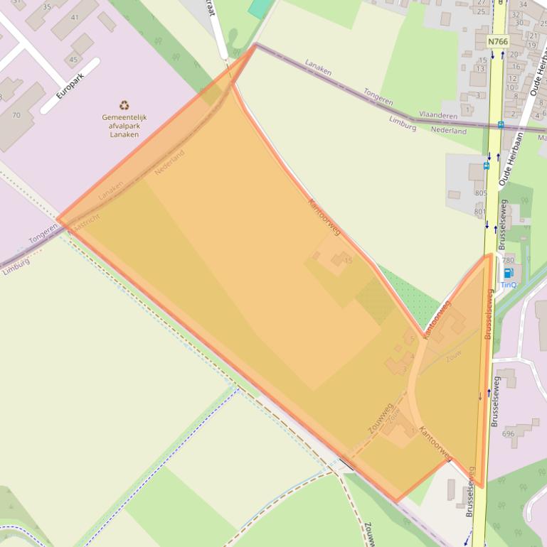 Kaart van postcodegebied 6218NB.