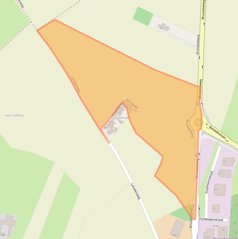 Kaart van postcodegebied 6218NC.