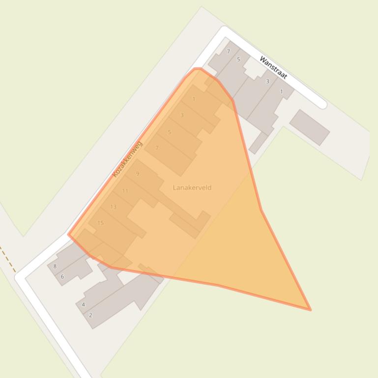 Kaart van postcodegebied 6218NE.