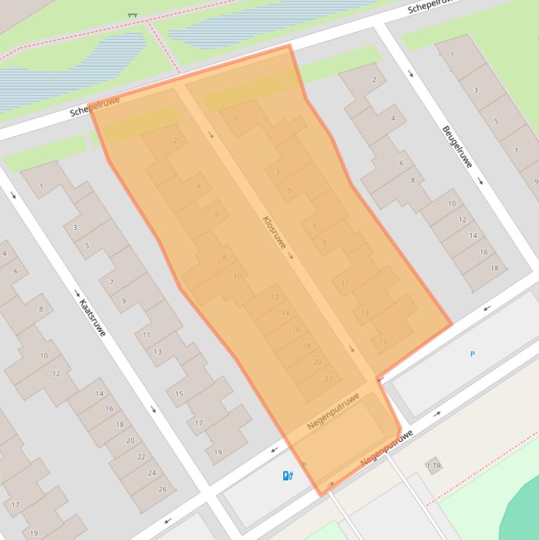 Kaart van postcodegebied 6218RC.