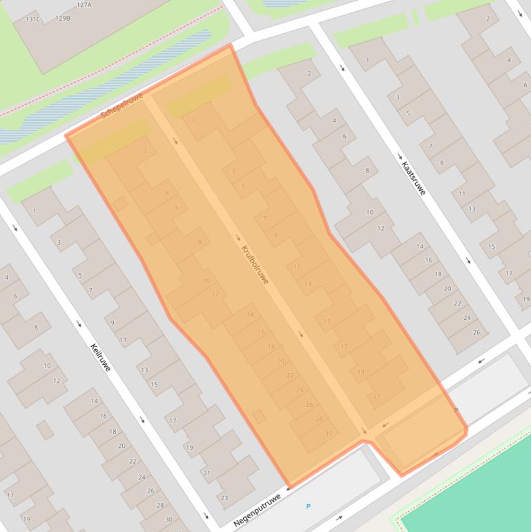 Kaart van postcodegebied 6218RE.