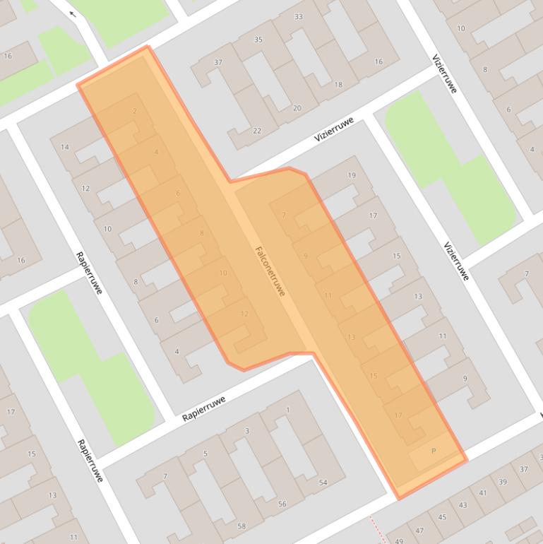 Kaart van postcodegebied 6218RL.