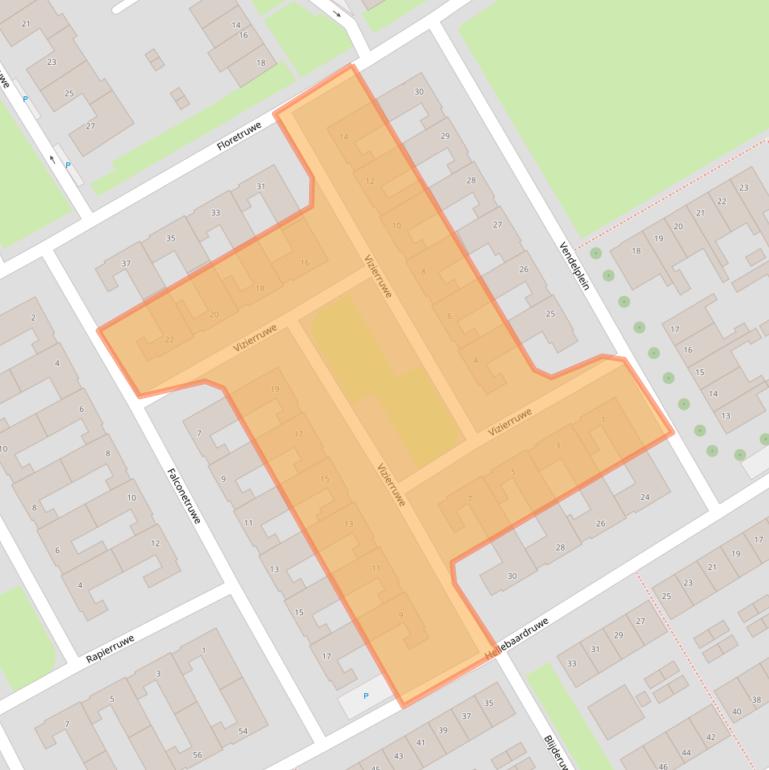 Kaart van postcodegebied 6218RM.