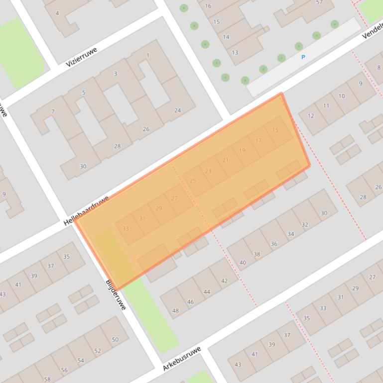 Kaart van postcodegebied 6218RR.